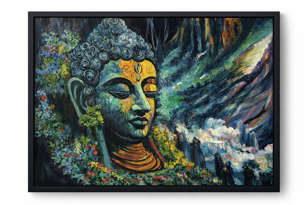 Buddha's Elevation - Framed Fine Art Paper