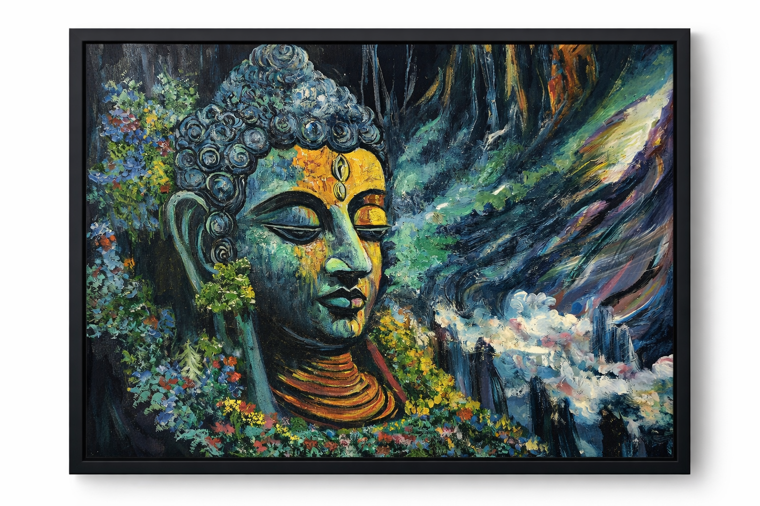 Buddha's Elevation - Framed Fine Art Paper