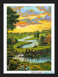 Evening Twilight — Framed Fine Art Paper Print