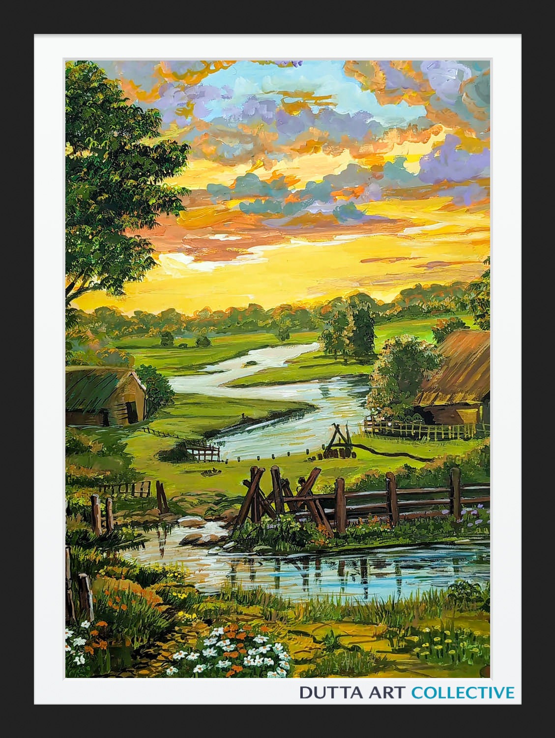 Evening Twilight — Framed Fine Art Paper Print