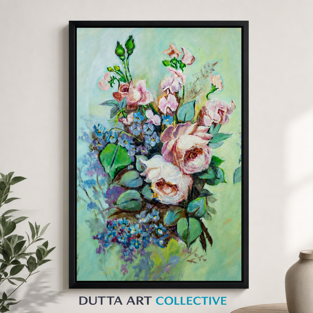 Floral Arrangement — Framed Fine Art Paper Print
